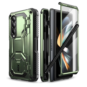 Supcase i-Blason Armorbox Samsung Galaxy Z Fold4 Hybride Hoesje - Groen