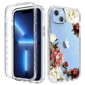 Sweet Armor Series iPhone 14 Plus Hybrid Hoesje - Pioen