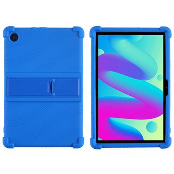 TCL Tab 10L/10 HD 4G Siliconen hoesje met kickstand - Blauw