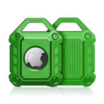 Schokbestendig Armor Apple AirTag TPU Hoesje - Groen