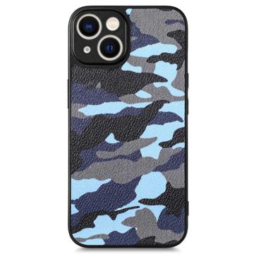 Camouflage Series iPhone 14 Plus Hybrid Case - Blauw