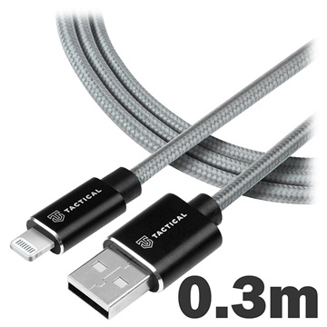 Tactische Fast Rope Oplaadkabel - USB-A/Lightning - 0.3m