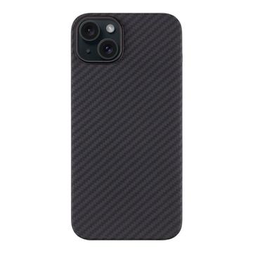 iPhone 15 Plus Tactical MagForce Hoesje - Koolstofvezel / Zwart