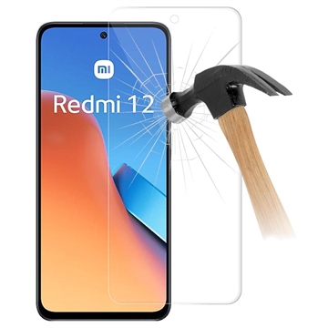 Xiaomi Redmi 12 Screenprotector van gehard glas - 9H, 0,3 mm - Doorzichtig