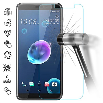 HTC Desire 12 Screenprotector van gehard glas - 9H, 0,3 mm - Doorzichtig