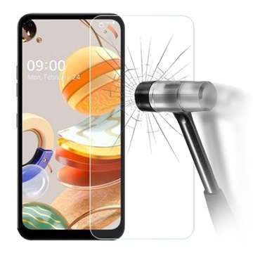 LG K61 Screenprotector van gehard glas - 9H, 0,3 mm - Doorzichtig