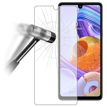 LG K71 Screenprotector van gehard glas - 9H, 0,3 mm - Doorzichtig