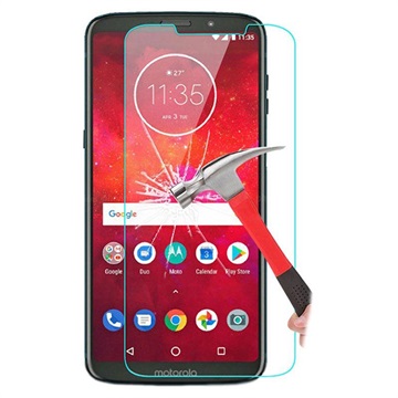 Motorola Moto Z3 Play Screenprotector van gehard glas - 9H - Doorzichtig