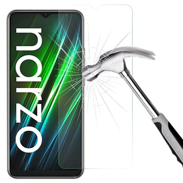 Realme Narzo 50i Prime Gehard Glas Screenprotector - 9H, 0.3mm - Doorzichtig