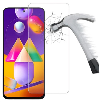 Samsung Galaxy M31s Screenprotector van gehard glas - Doorzichtig