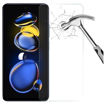 Xiaomi Redmi Note 11T Pro Screenprotector van gehard glas - Doorzichtig