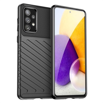 Thunder Series Samsung Galaxy A73 5G TPU Hoesje - Zwart