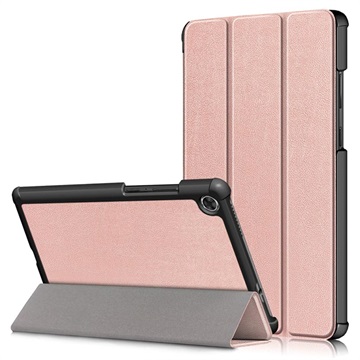 Tri-Fold Series Lenovo Tab M8 (HD), Tab M8 (FHD) Folio Case - Rose Gold