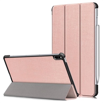 Tri-Fold Series Huawei MatePad Pro 10.8 (2021) Smart Folio Case - Rose Gold