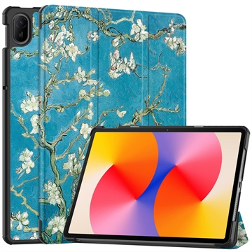 Huawei MatePad SE 11 Tri-Fold Series Smart Folio Case - Wit Bloemen