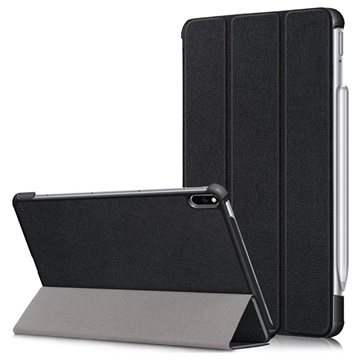 Tri-Fold Series Smart Huawei MatePad Pro Folio Case - Zwart