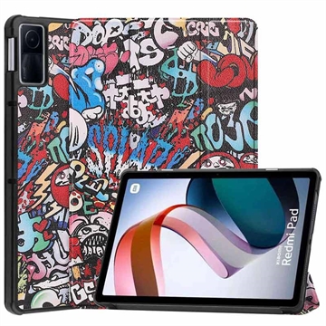 Tri-Fold Series Xiaomi Redmi Pad Smart Folio Case - Graffiti