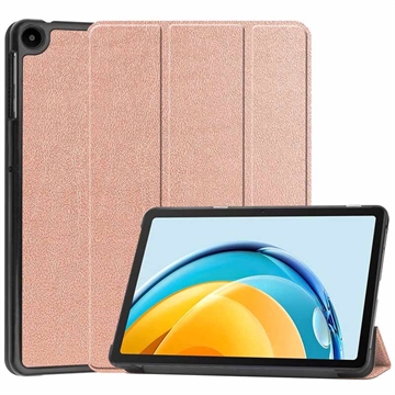 Tri-Fold Series Huawei MatePad SE 10.4 Smart Folio Hoesje - Rose Gold