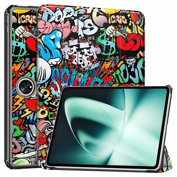 Tri-Fold Series OnePlus Pad Smart Folio Hoesje - Graffiti