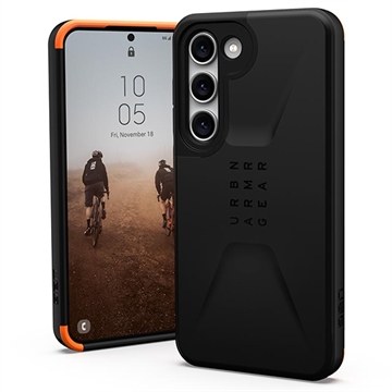 UAG Civilian Samsung Galaxy S23 5G Hybride Hoesje - Zwart