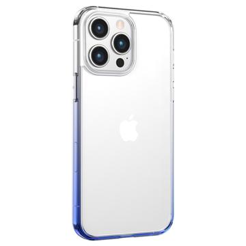 Usams US-BH812 Gradient iPhone 14 Pro Hybrid Case - Blauw