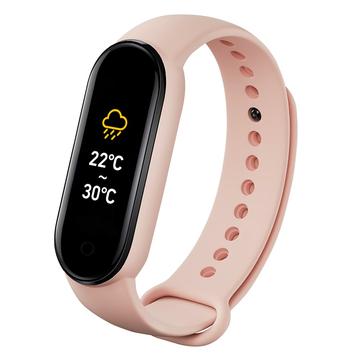 Unisex Activity Tracker M6 met gezondheidsmonitoring - Roze