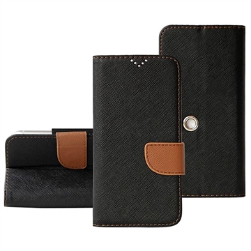 Universele Wallet Case met Draaibare Houder - XXXL - Zwart