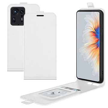 Xiaomi Mix 4 Verticale Flip Case met Kaarthouder - Wit