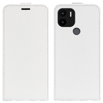 Xiaomi Redmi A1+ Verticale Flip Hoesje met Kaartsleuf - Wit