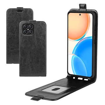 Honor X8 Verticale Flip Case met Kaartsleuf - Zwart