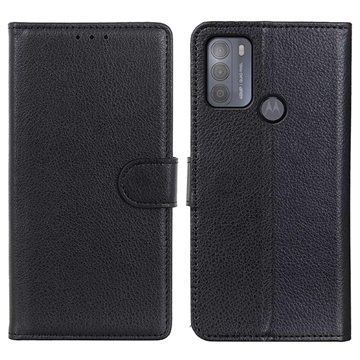 Motorola Moto G50 Wallet Case met Magnetische Sluiting - Zwart