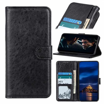 Huawei P40 Pro+ Wallet Case met Magnetische Sluiting - Zwart