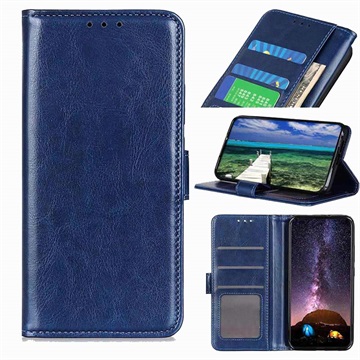 Motorola Edge X30 Wallet Case met Magnetische Sluiting - Blauw