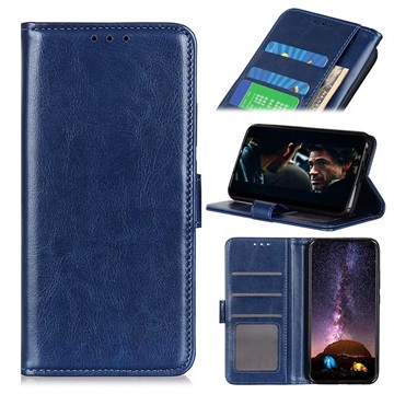 Motorola Moto G8 Wallet Case met Magnetische Sluiting - Blauw