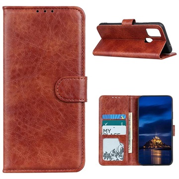 OnePlus Nord N10 5G Wallet Case met Magnetische Sluiting - Bruin