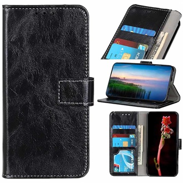 Wallet Case met Standaard Functie - Oppo A54 5G, A74 5G, A93 5G - Zwart