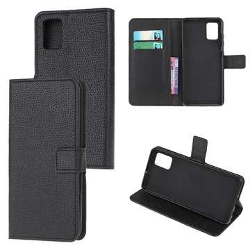 Samsung Galaxy M51 Wallet Case met Magnetische Sluiting - Zwart