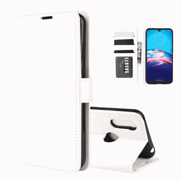 Motorola Moto E6s (2020) Wallet Case met Standaard - Wit