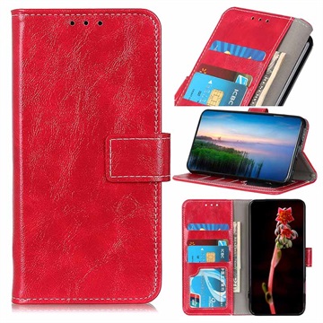 iPhone 12 Pro Max Wallet Case met standaardfunctie - Rood