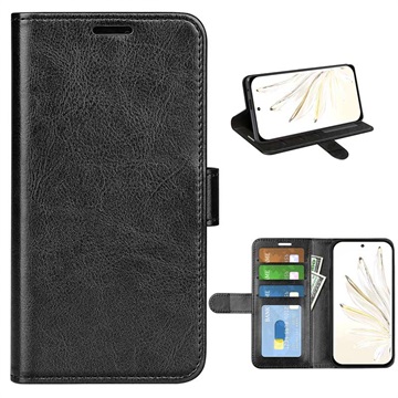 Honor 70 Pro Wallet Case met Magnetische Sluiting - Zwart