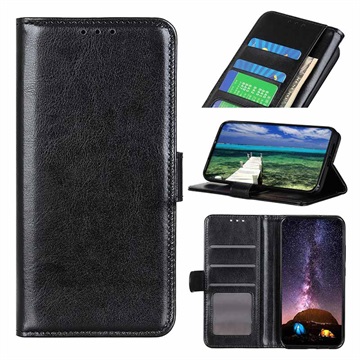 Motorola Edge (2021) Wallet Case met Magnetische Sluiting - Zwart