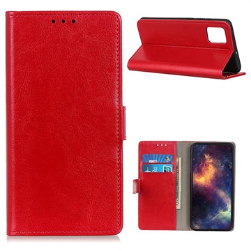 Motorola Moto G9 Plus Wallet Case met Magnetische Sluiting - Rood