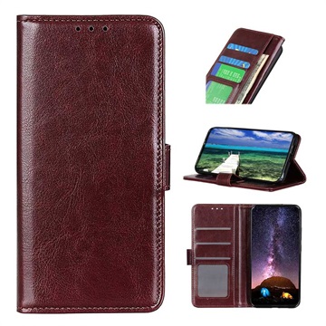 Samsung Galaxy M53 Wallet Case met Magnetische Sluiting - Bruin