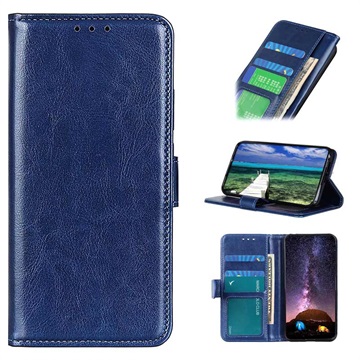 Xiaomi Redmi K50 Gaming Wallet Case met Magnetische Sluiting - Blauw