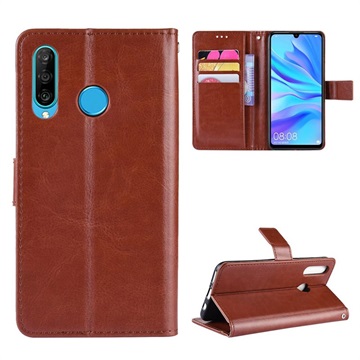 Honor 20 Lite Wallet Case met standaardfunctie - Bruin