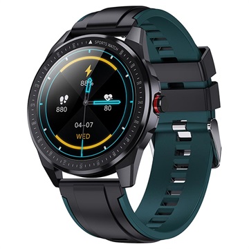 Waterdicht Bluetooth Smart Watch met Hartslag SN88 - Groen