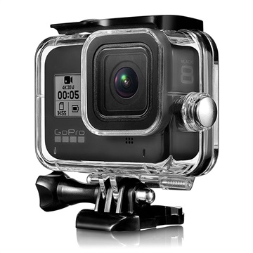 GoPro Hero 8 zwarte waterdichte behuizing met lensfilter - doorzichtig