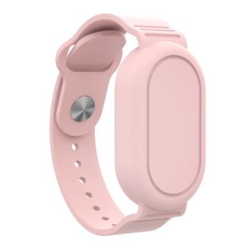 Waterdicht Silicone Polsbandje voor Samsung Galaxy SmartTag 2 Bluetooth Tracker Beschermhoesje - Roze