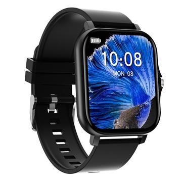 Waterdicht sport smartwatch met siliconen bandje GT20 - 1.69 - Zwart