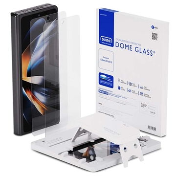 Whitestone Dome Glass voor de Samsung Galaxy Z Fold 5 - Tempered Glass Screen Protector - met Installatie Jig en UV Lamp - Duo Pack